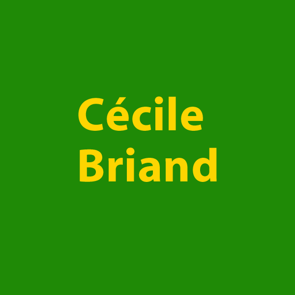 bouton "Cécile Briand" à cliquer site de cécile briand