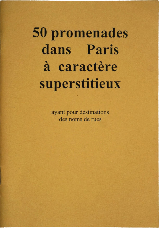 couverture de 50 promenandes dans Paris à caractère superstitieux