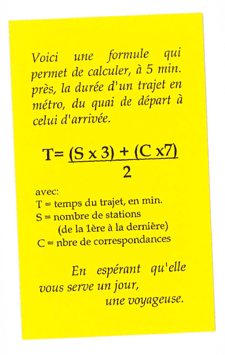 french metro formula