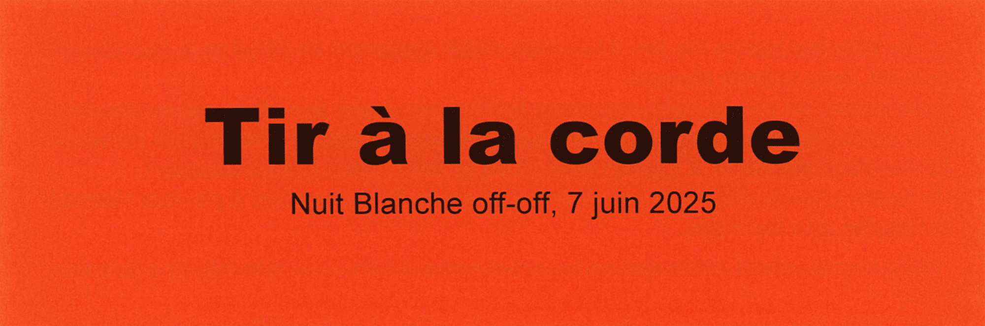 flyer recto de la nuit blanche 2025