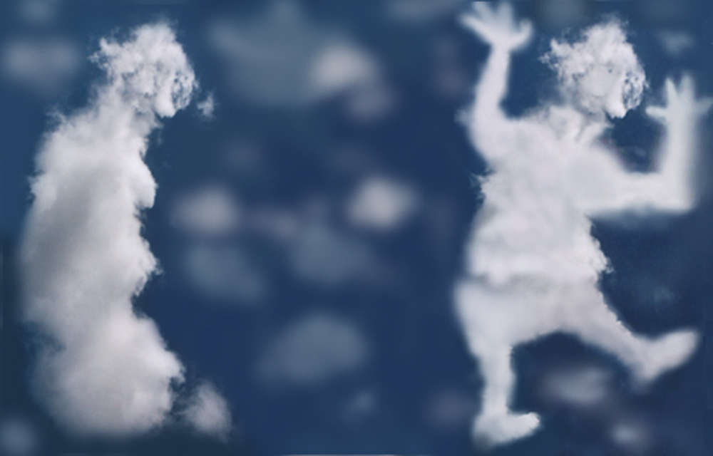 Le bonhomme-nuages de Cécile Briand Le bonhomme-nuages de Cécile Briand